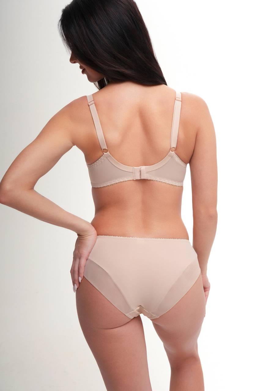 BH AV 2266  Soft Chocolate Beige – Seiteneinsatz und Stickerei | AVA