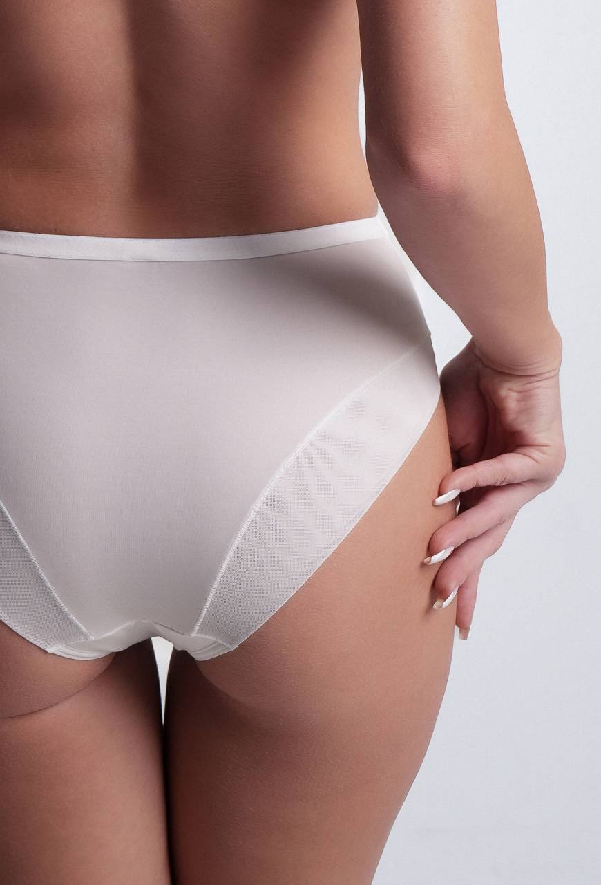 Figi AV 2310 White - białe, klasyczne, gładkie