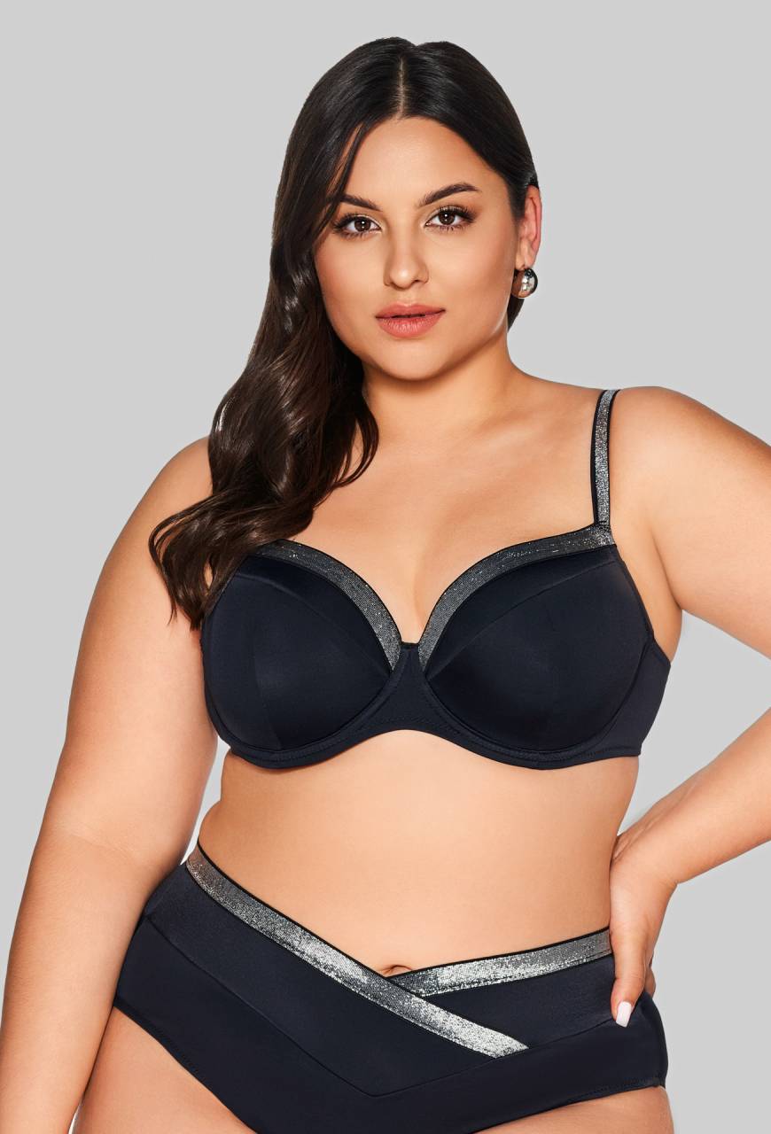 Czarny biustonosz kąpielowy SK 224 Full Cup – elegancja | Ava Lingerie