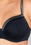 SK 224 Full Cup Black Bra