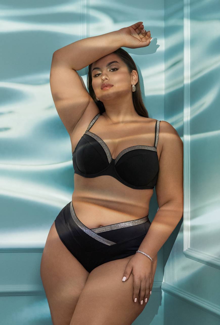 SK 224 Full Cup Black Bra