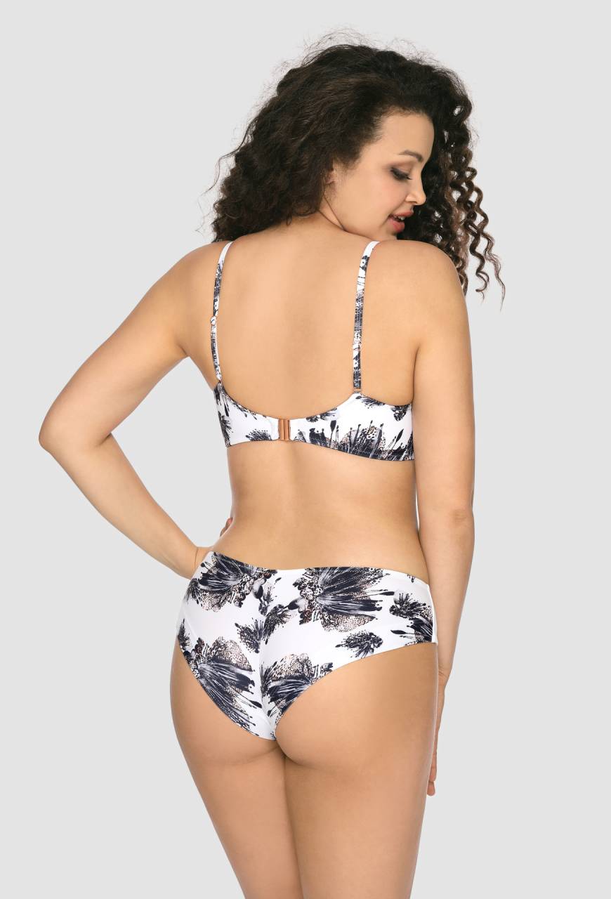 Biustonosz kąpielowy SK 147 miękki – kwiatowy, biały, bikini