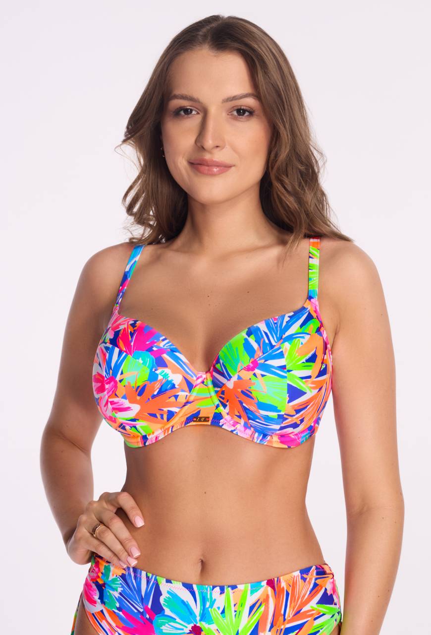 Strój kąpielowy SK 242 Full Cup  Tropical Splash – tropikalne kolory
