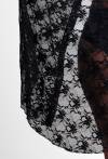 Pareo 031 Black – eleganckie pareo plażowe kimono | lekkie, przewiewne
