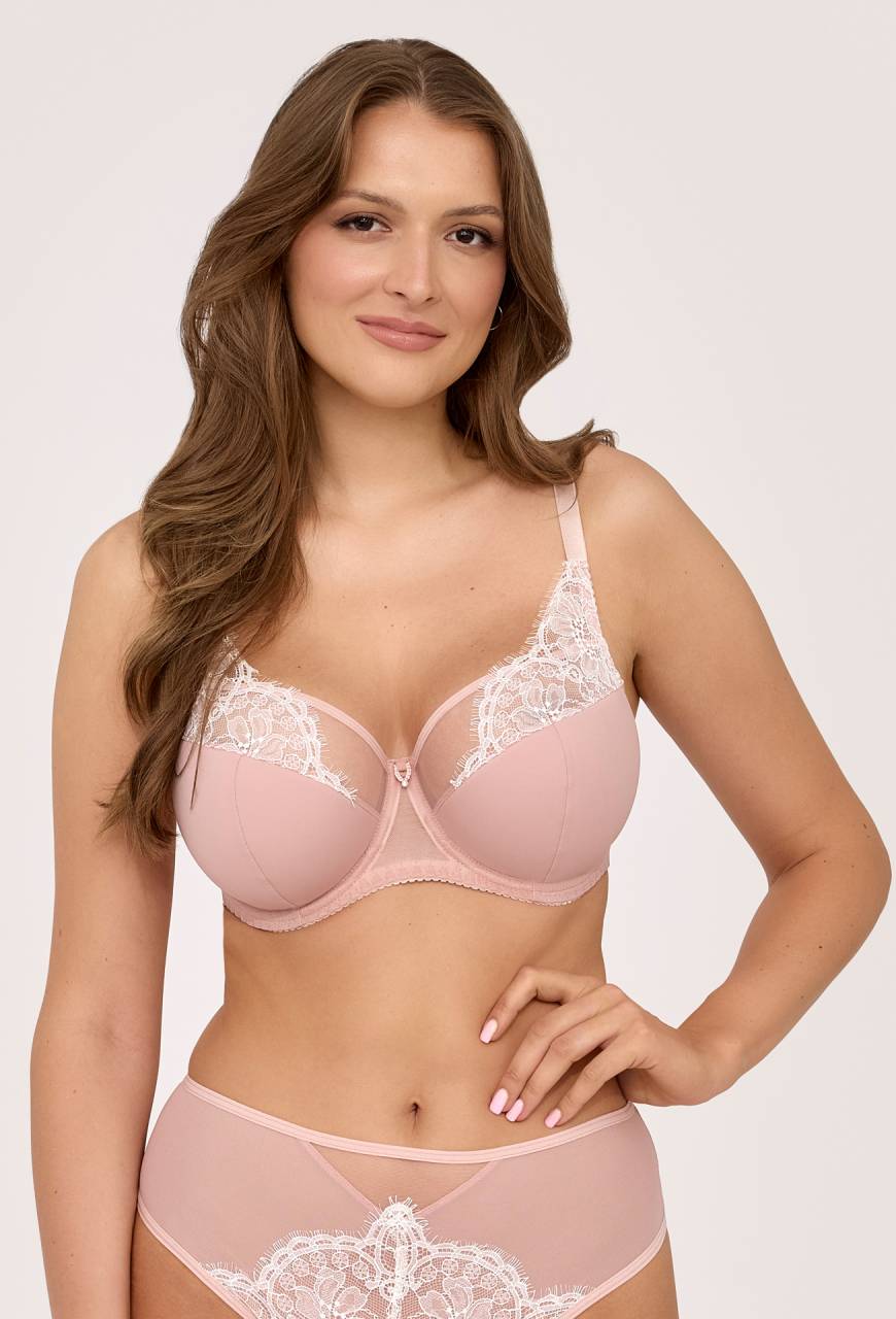 AV 2223 Semi Soft Velvet Blush Bra