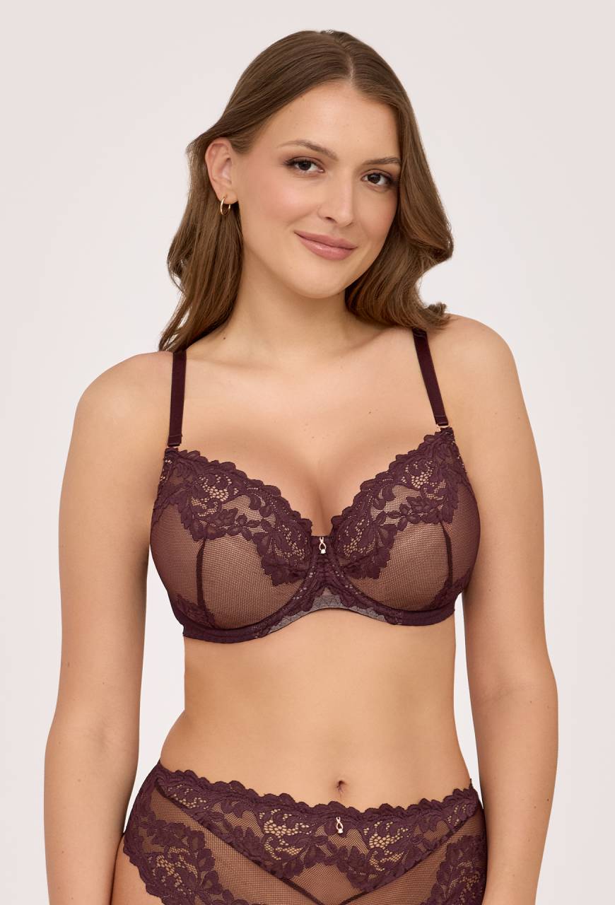 Biustonosz AV 2232 Push Up Chocolate Brown