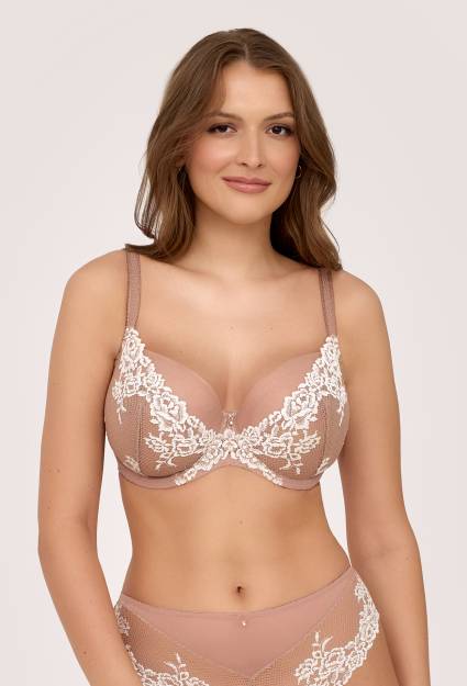 AV 2227 Macchiato Soft | Koronkowy, miękki biustonosz