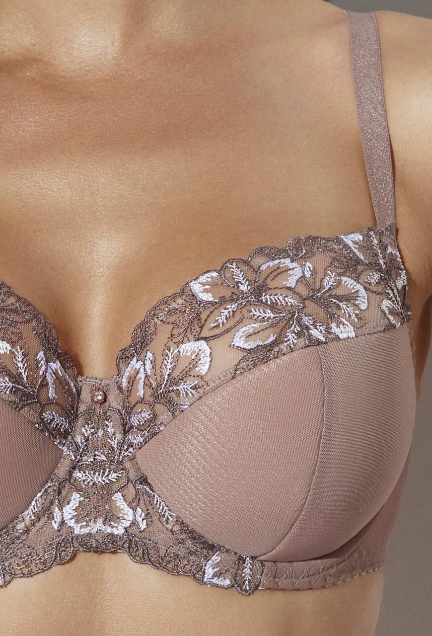 Biustonosz AV 2273 Mocha Mousse | Semi Soft z Haftem l AVA