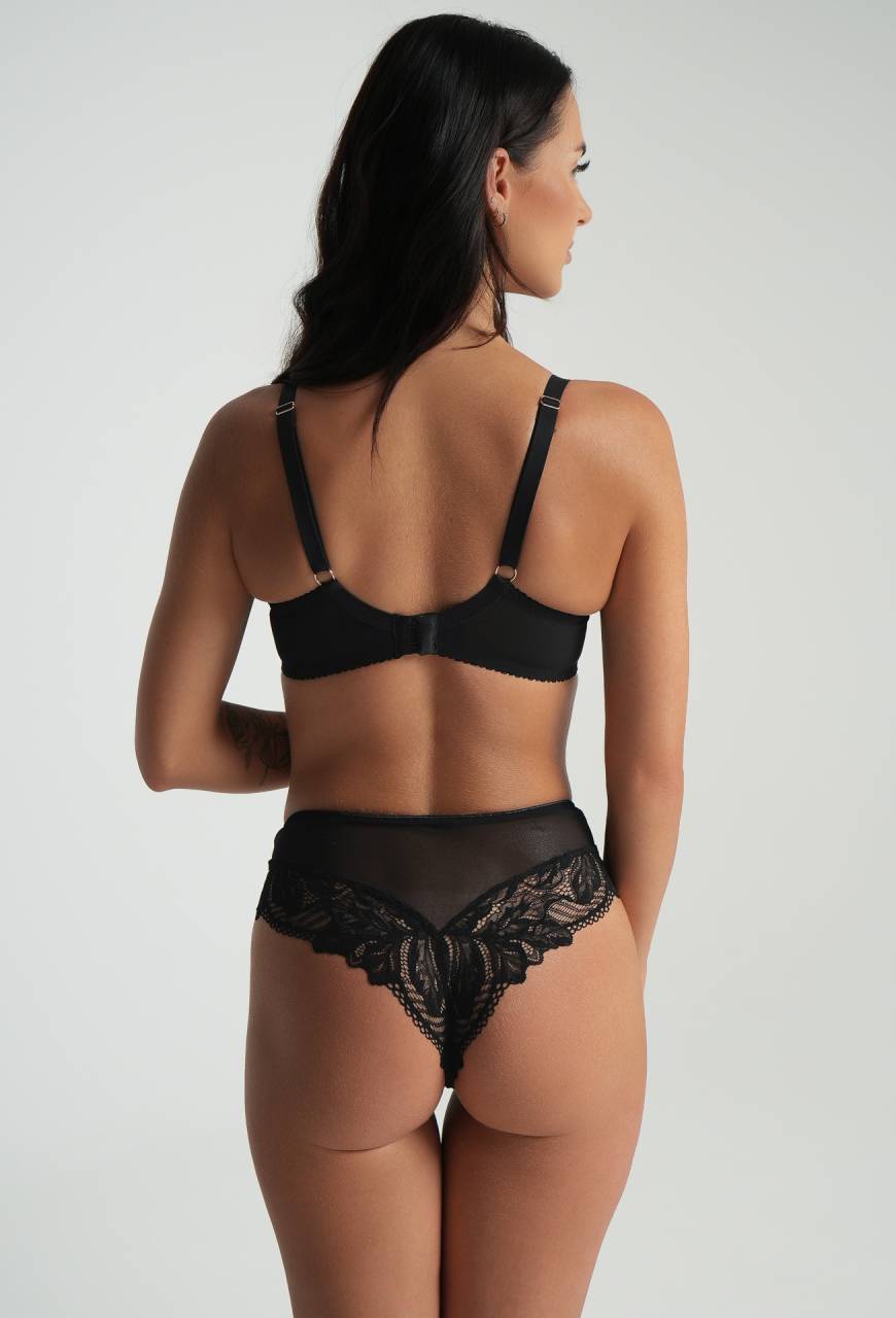 AV 2200/1 Soft Black – czarny biustonosz soft z koronki l AVA