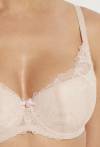 Biustonosz  AV 2315 Beige koronkowy – elegancki model | AVA Lingerie