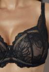AV 2290 Push-Up Balconette Bra – Black