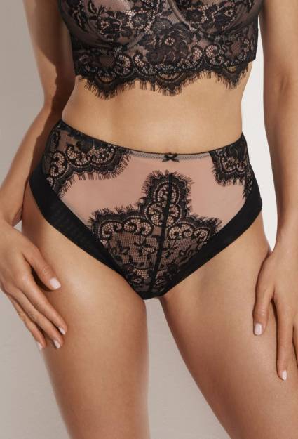 Figi AV 2316 Black – czarna koronka i kobiecy styl | AVA Lingerie